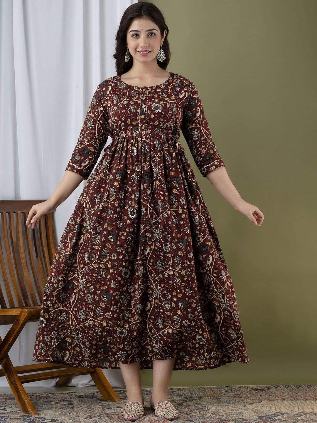 Mialo fashion Empire Maternity Ethnic Dresses - view 1
