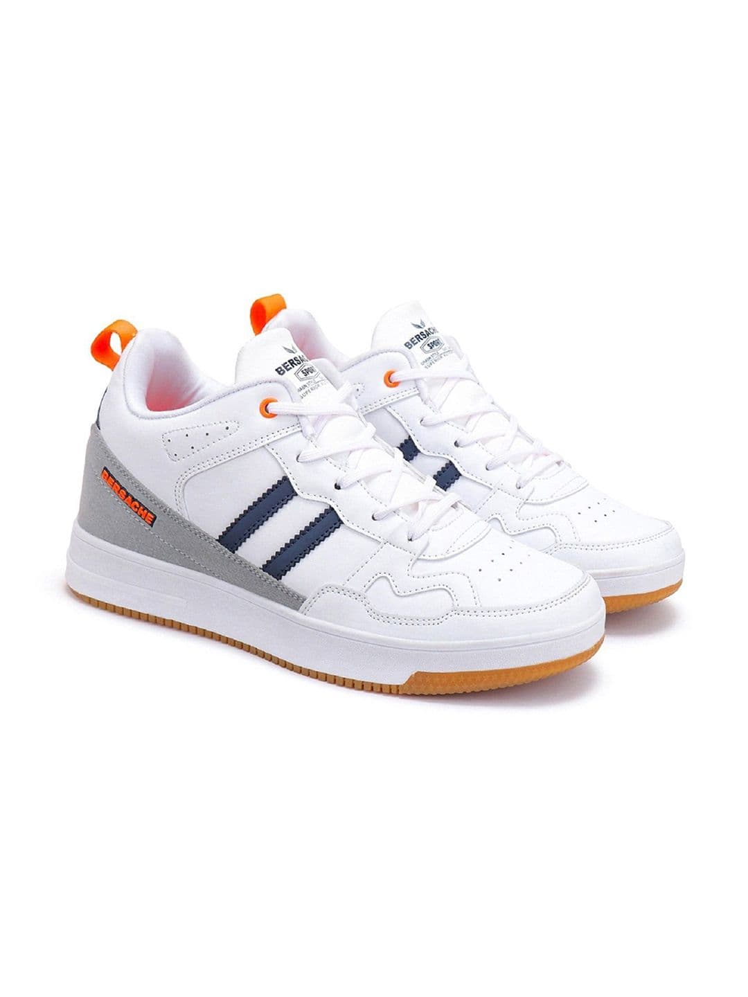 BERSACHE Men Perforations Leather Sneakers - view 1