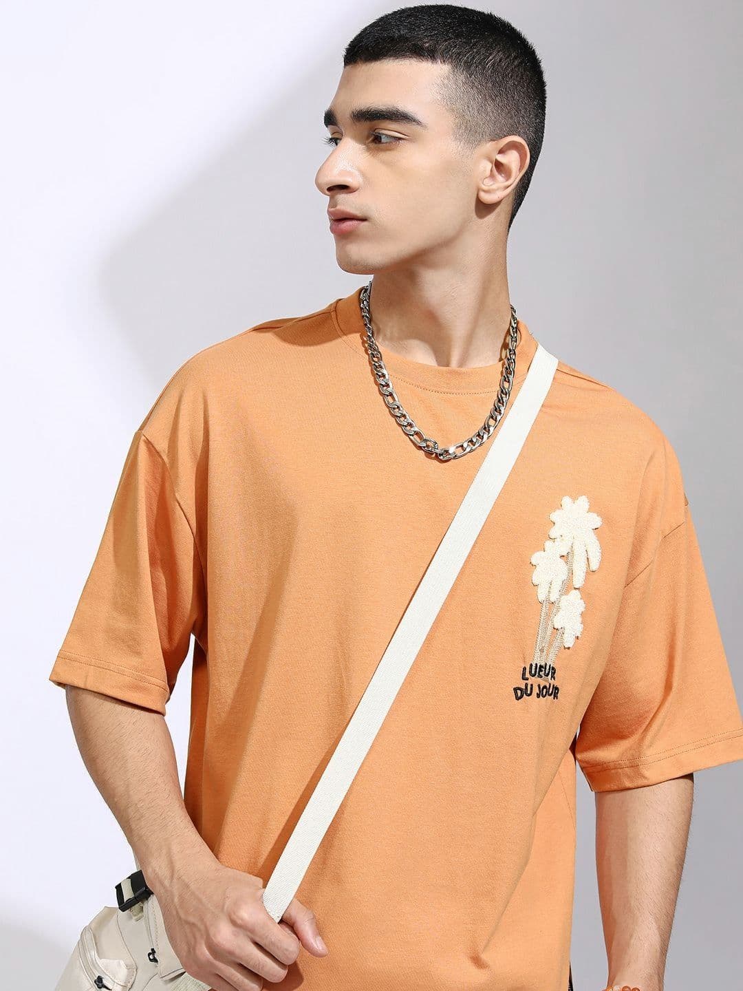 HIGHLANDER Embroidered Detail Oversized T-shirt - view 1
