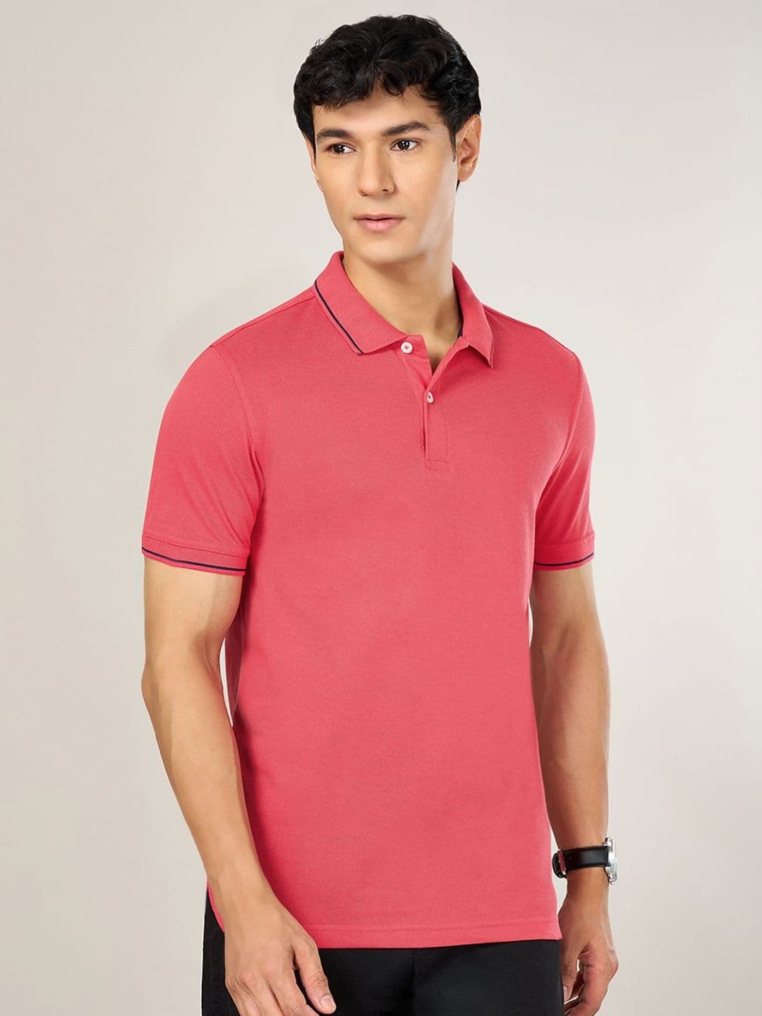 BYFORD by Pantaloons Men Polo Collar Pockets Slim Fit T-shirt - view 1