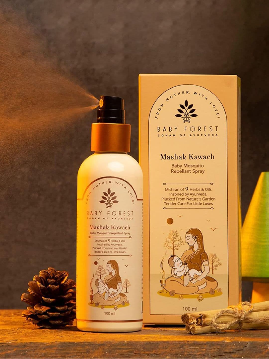 Baby Forest Mashak Kawach Baby Mosquito Repellant Spray - 100 ml - view 1