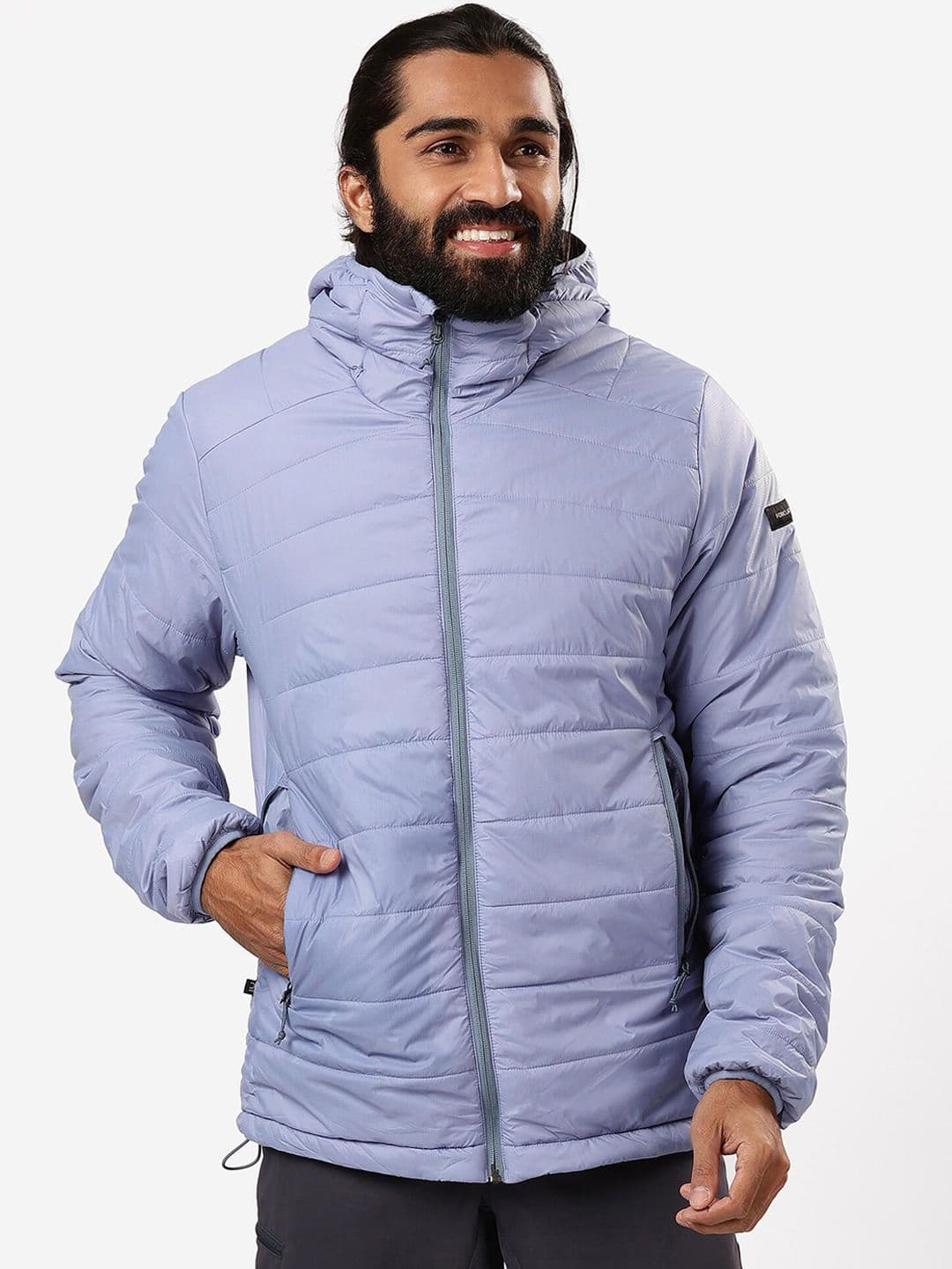 Decathlon FORCLAZ - Men Hooded Hiking Padded Jacket -5C - view 1