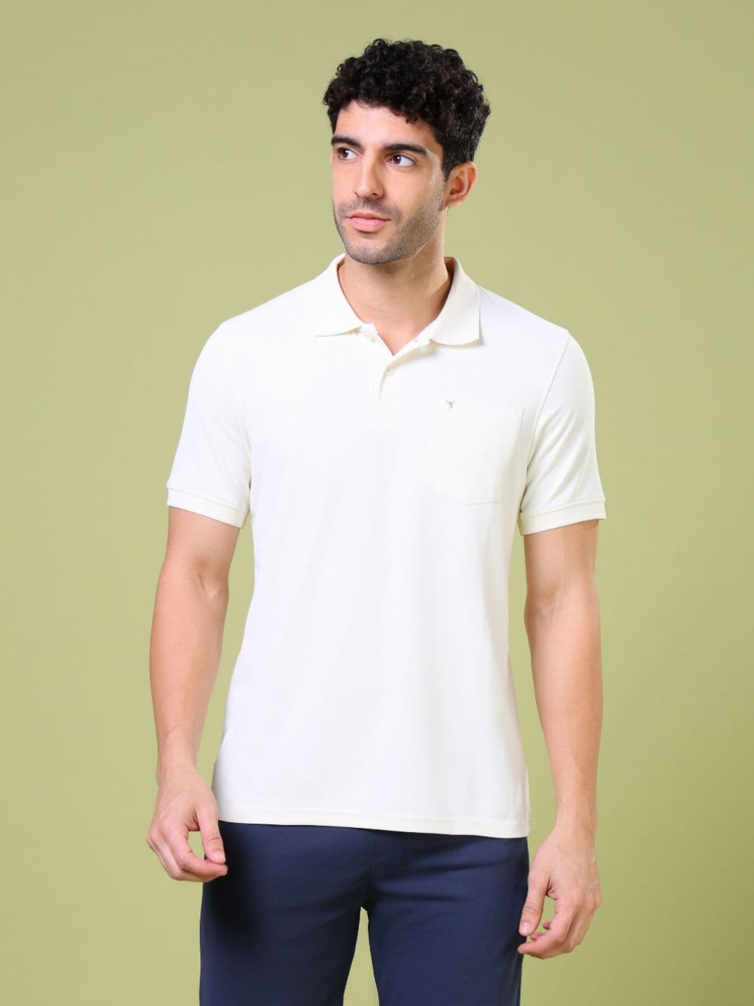 Technosport Men Polo Collar Anti Static Slim Fit T-shirt - view 1