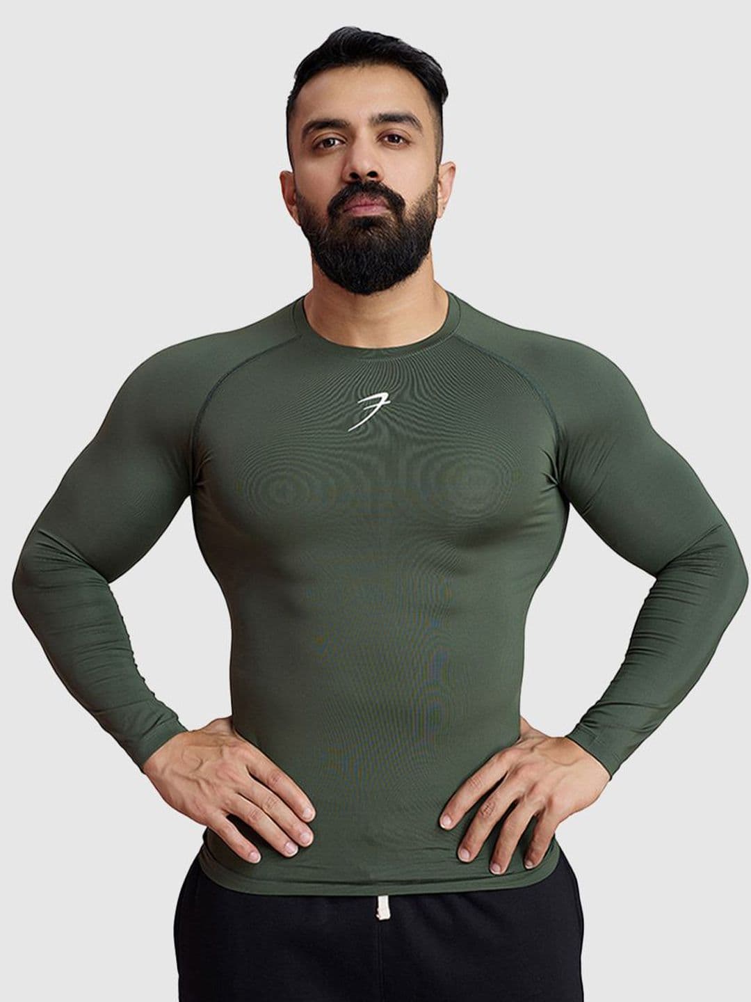 FUAARK Men Moisture-Wicking Raglan Sleeves Compression T-Shirt - view 1