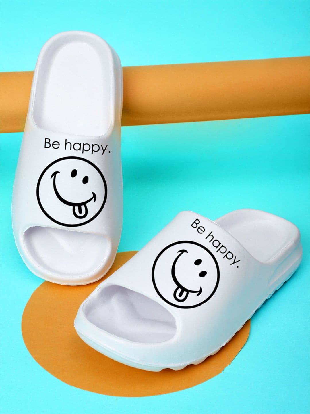 KAPYANSH Men Printed Rubber Sliders - view 1