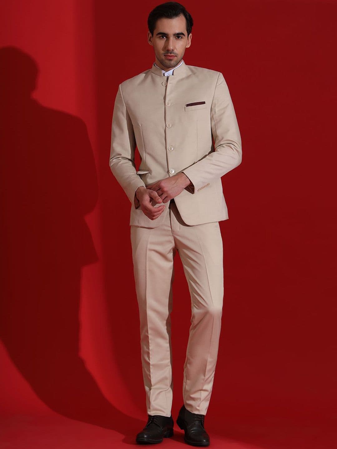 TAHVO Bandhgala Long Sleeve Two-Piece Suit - view 1