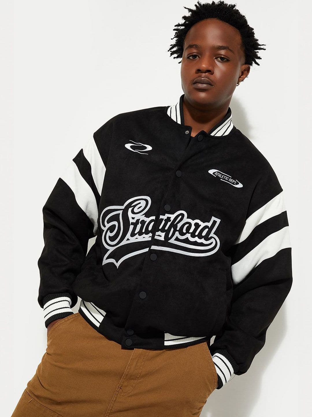 MAX URB_N Men Printed Varsity Jacket - view 1