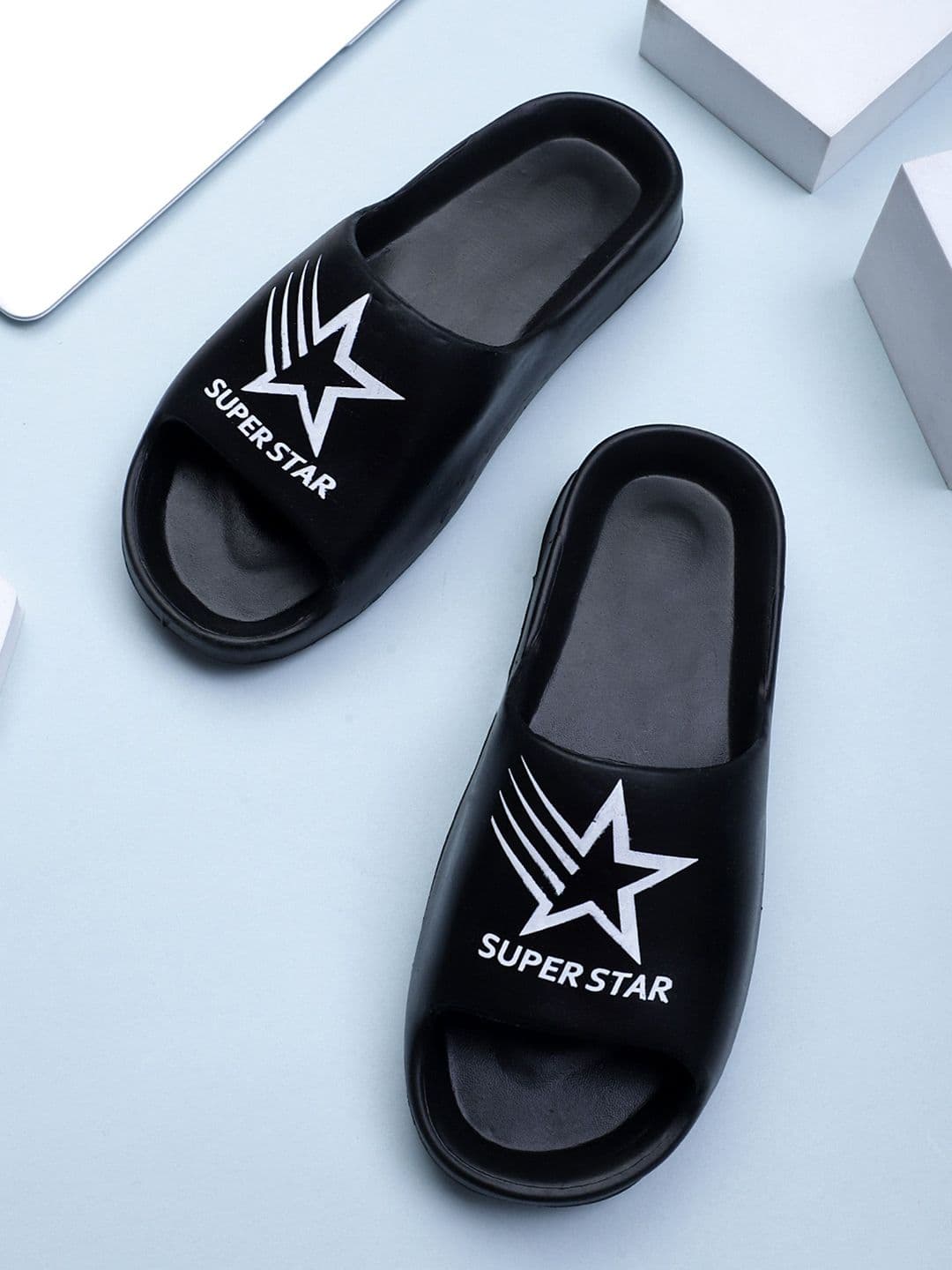 KAPYANSH Men Printed Rubber Sliders - view 1