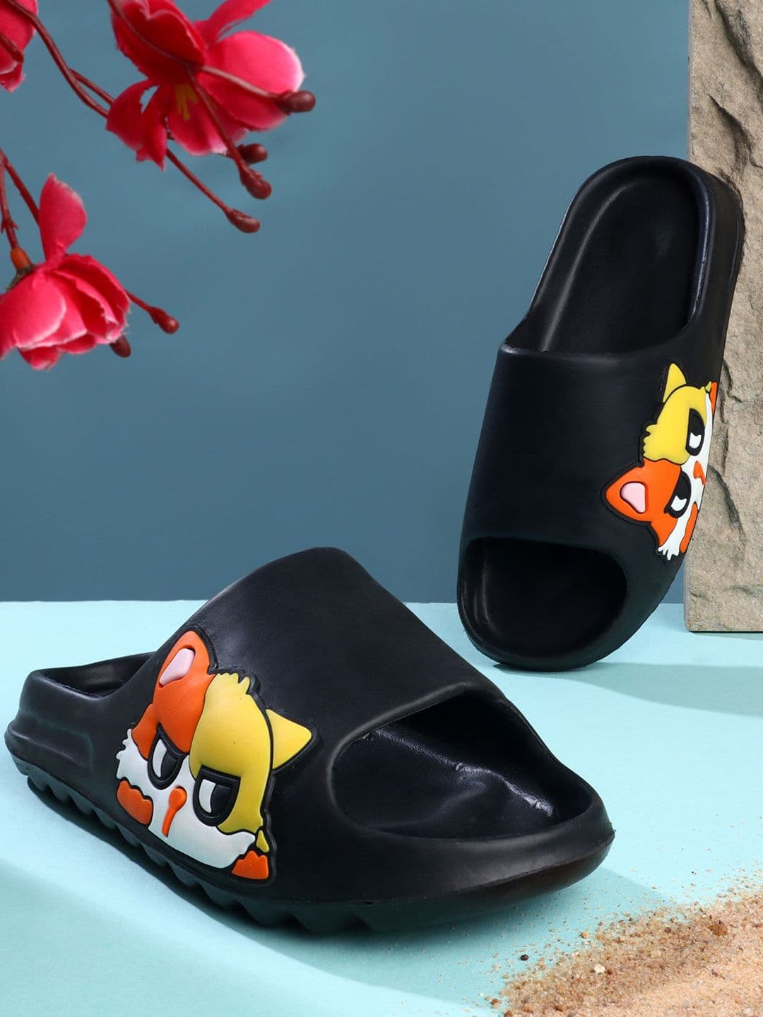 KAPYANSH Men Printed Rubber Sliders - view 1