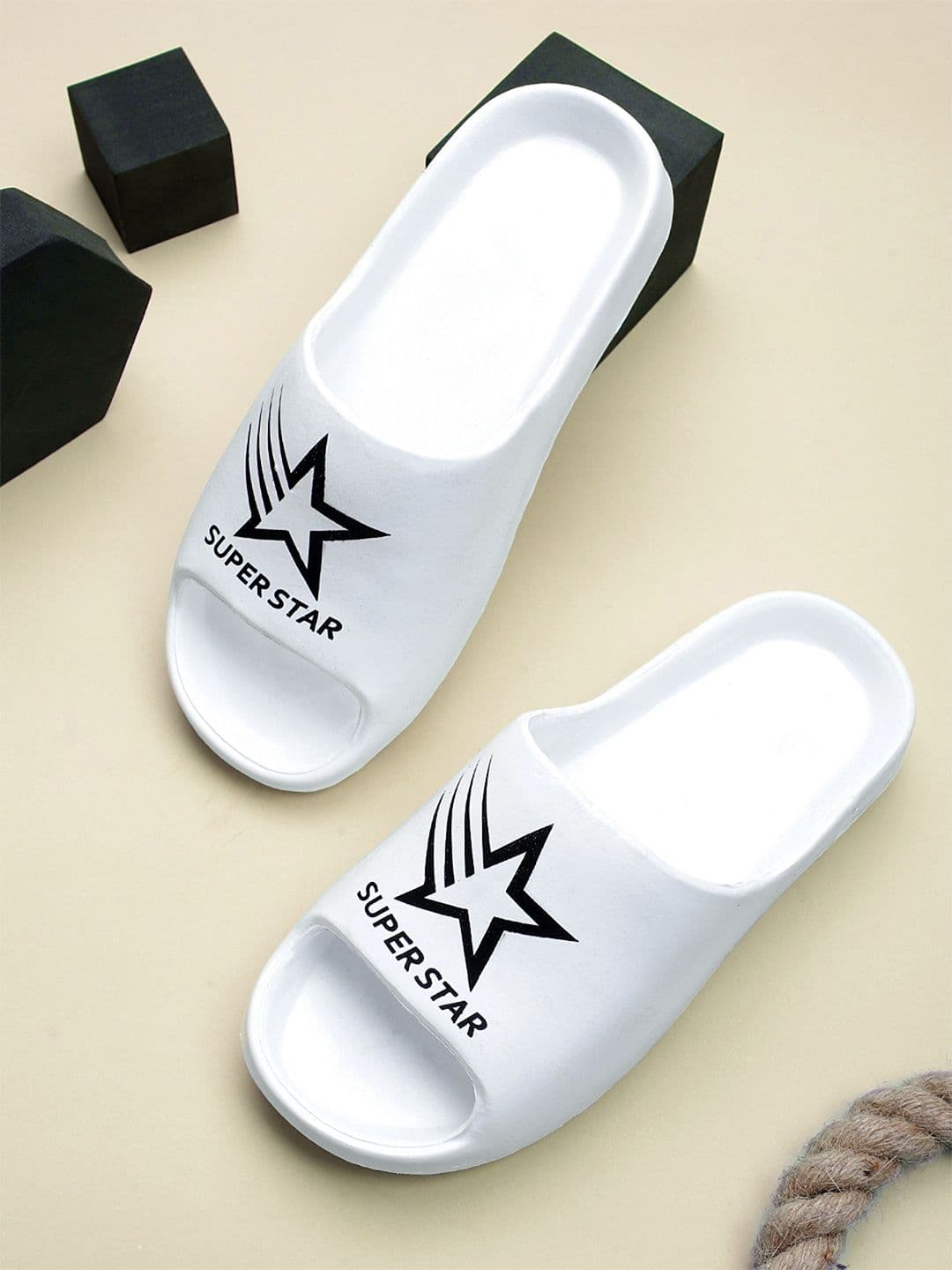 KAPYANSH Men Printed Rubber Sliders - view 1