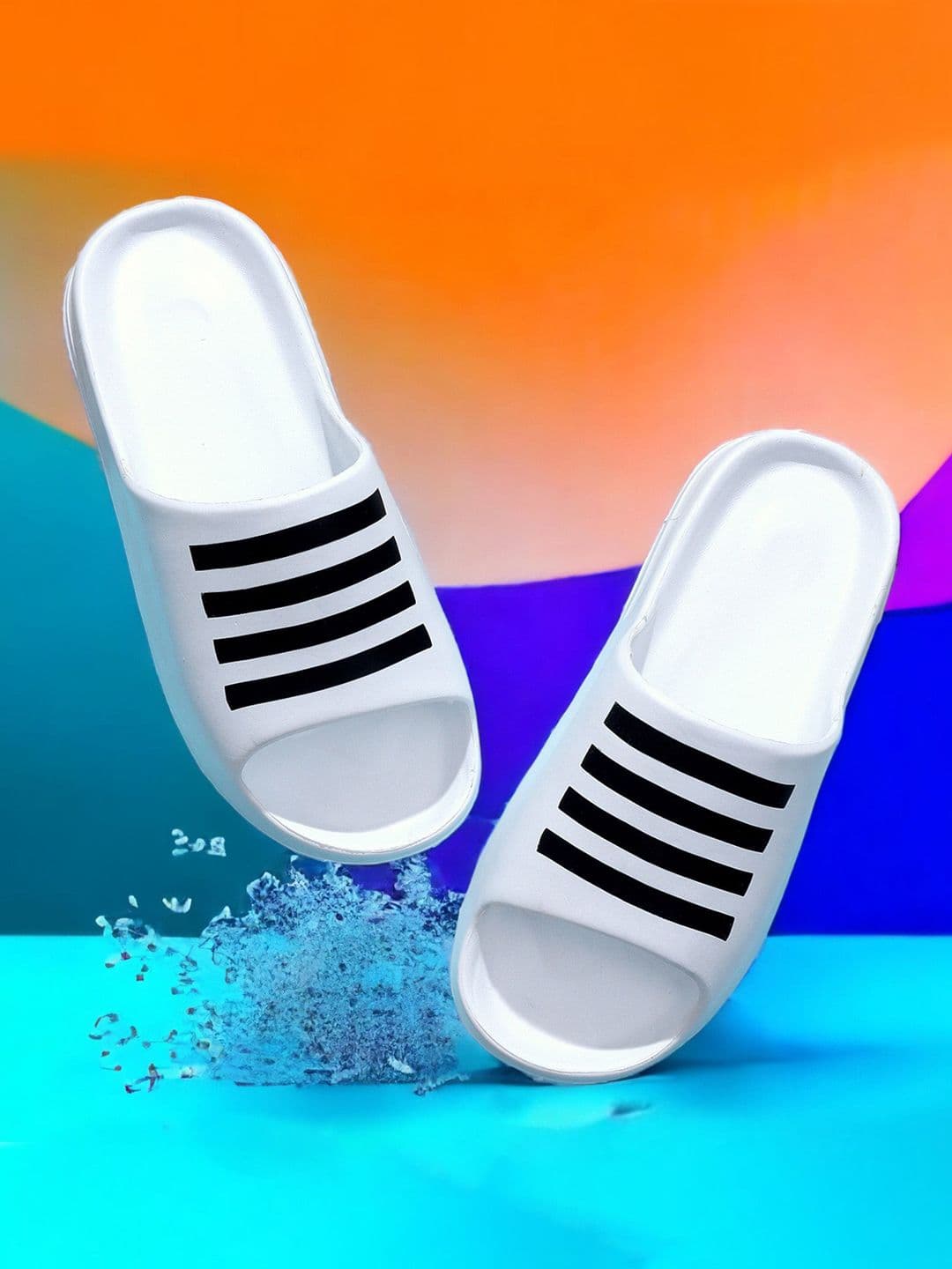 KAPYANSH Men Printed Rubber Sliders - view 1