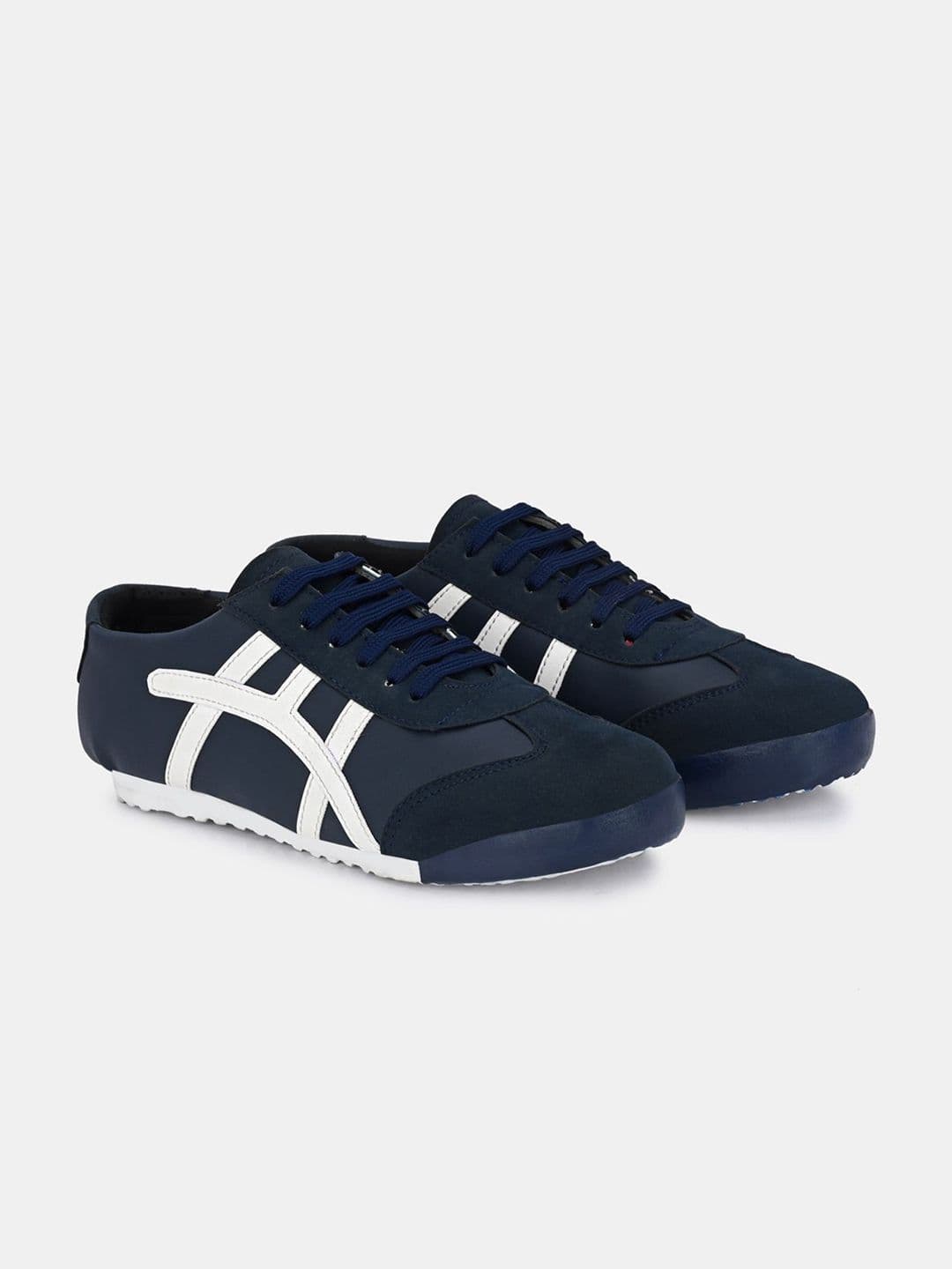 LeatherKraft Men Colourblocked Lace-Up Sneakers - view 1