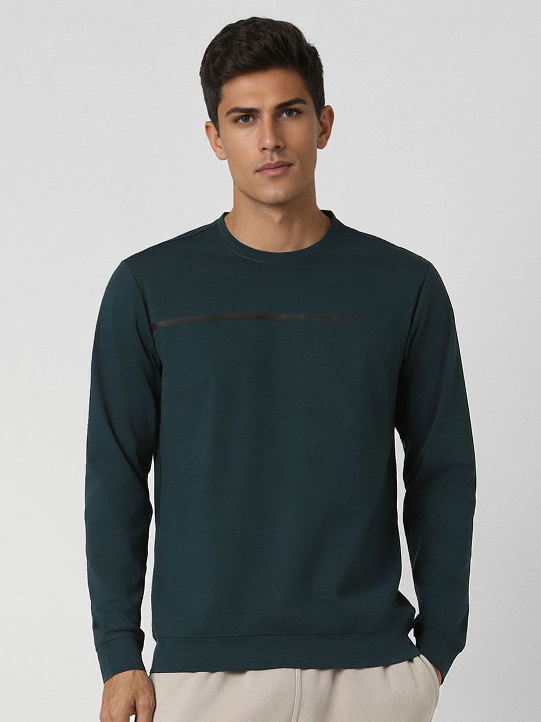 Van Heusen Flex Men Round Neck Cotton Sweatshirt - view 1