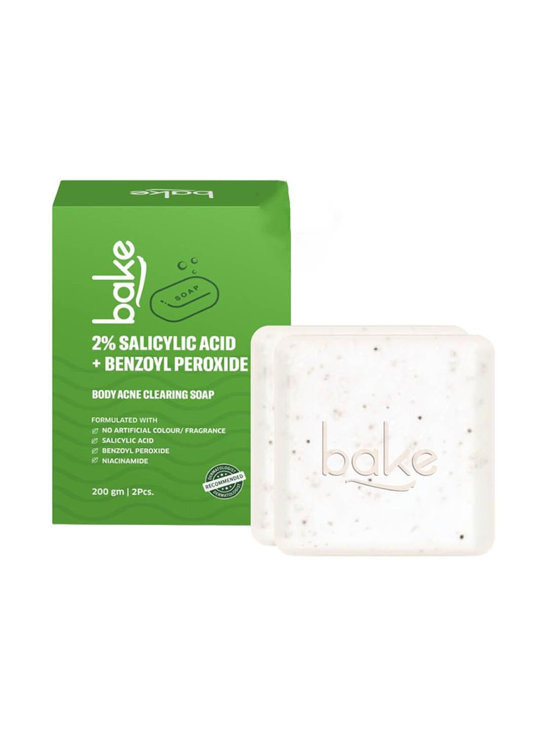 BAKE Set Of 2 2% Salicylic Acid Body Acne Clearing Soap With Niacinamide - 100 g Each - view 1