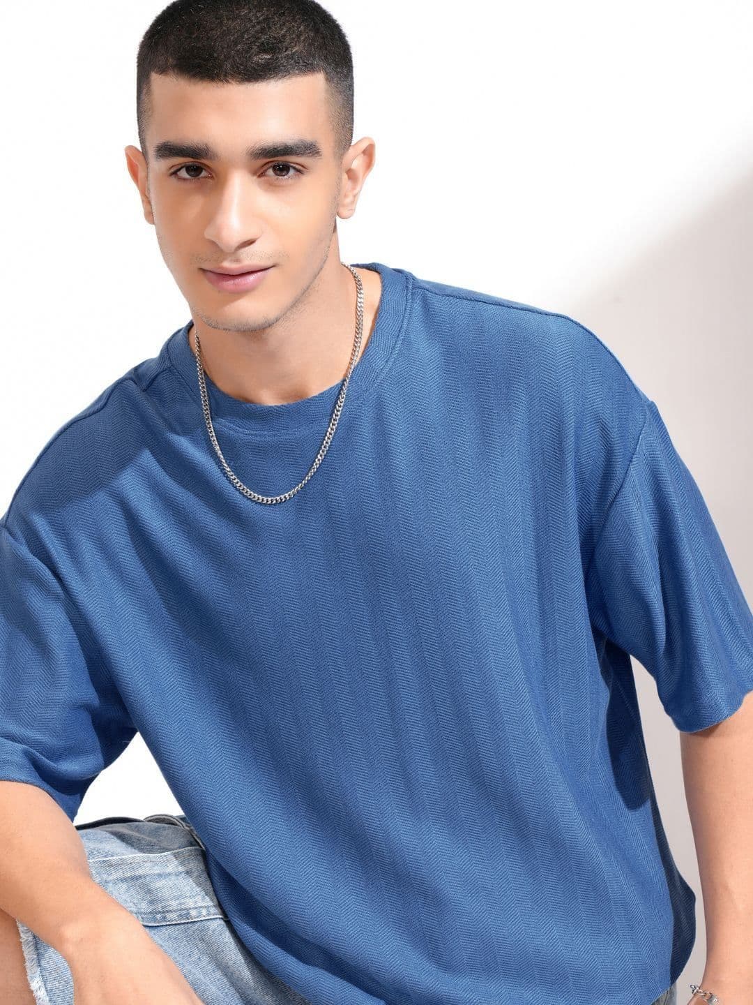 HIGHLANDER Men Drop-Shoulder Sleeves Oversized T-shirt - view 1