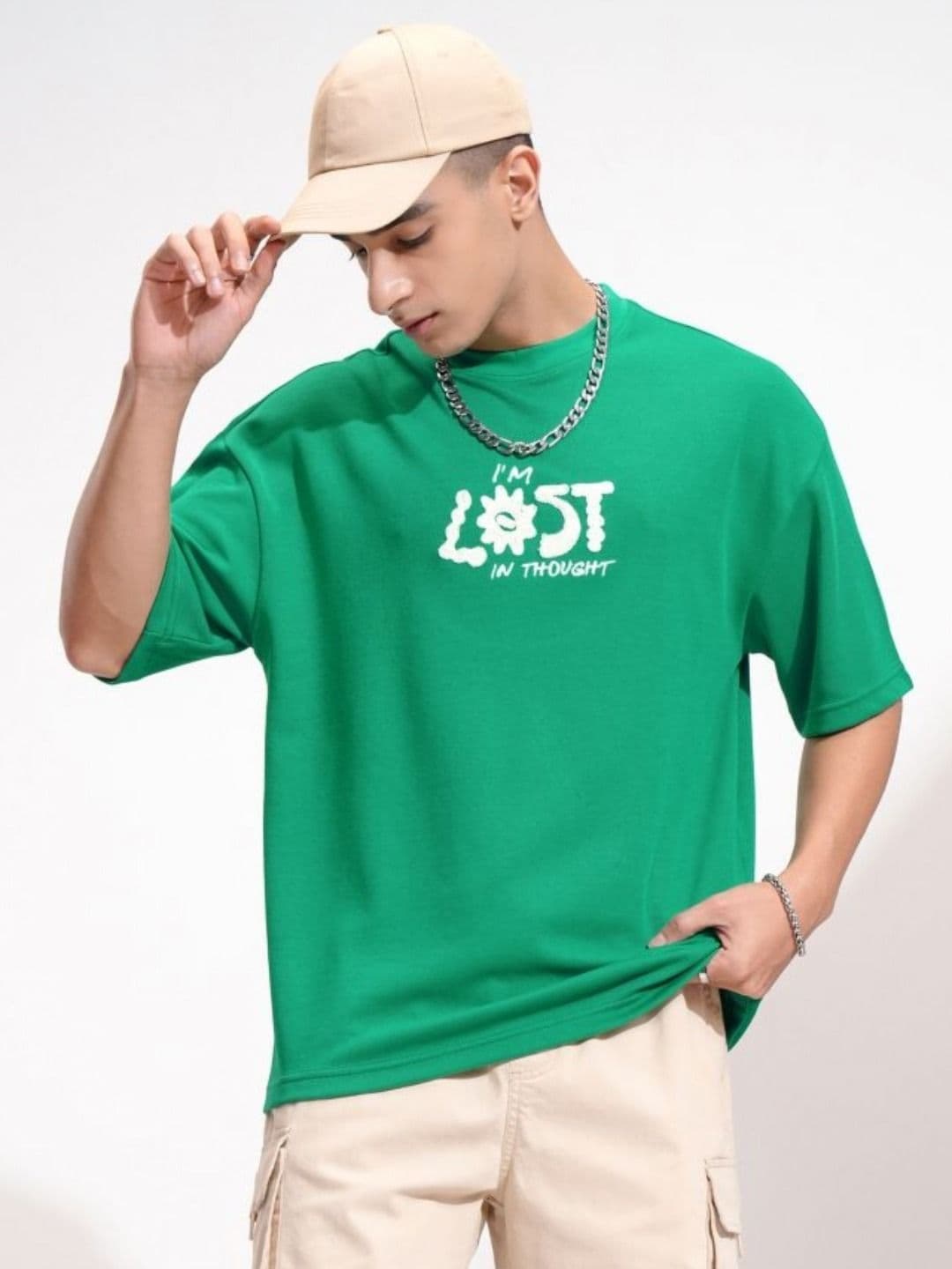 HIGHLANDER Men Drop-Shoulder Sleeves Oversized T-shirt - view 1