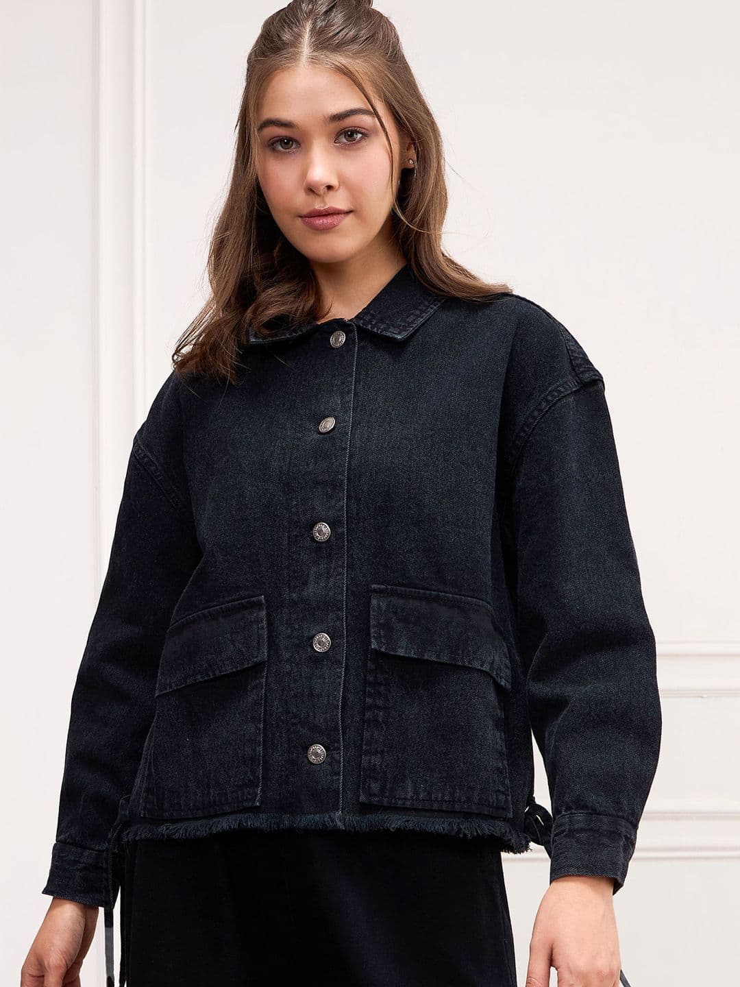 SASSAFRAS Women Denim Jacket with Embroidered - view 1