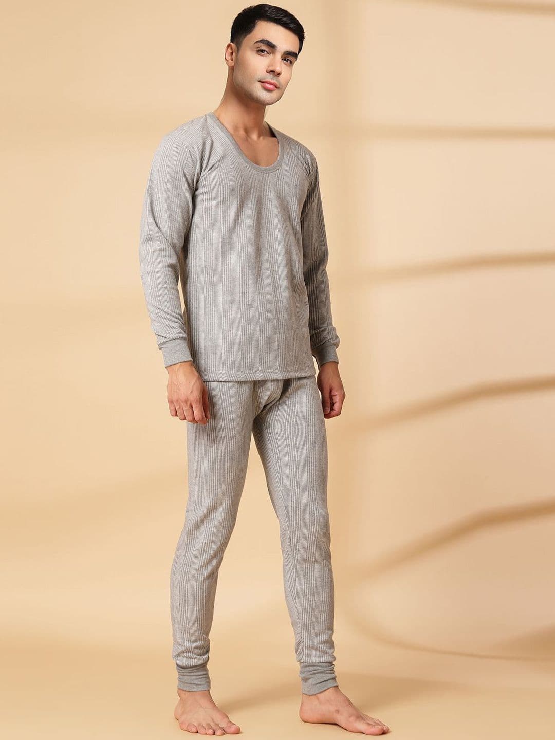 UZARUS Men Striped Thermal Set - view 1