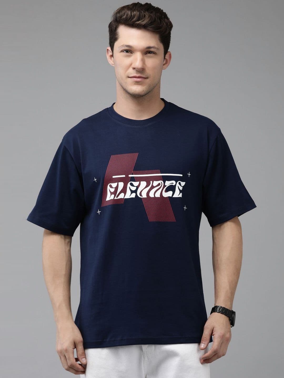 Provogue Men Typography Printed Pockets Boxy T-shirt - view 1