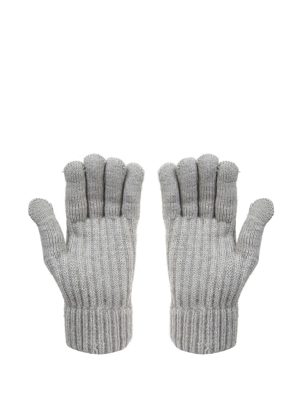 FabSeasons Unisex Striped Acrylic Winter Gloves - view 1