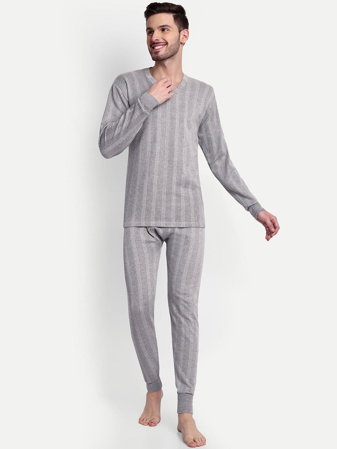 ZEFFIT Cotton Striped Thermal Set - view 1
