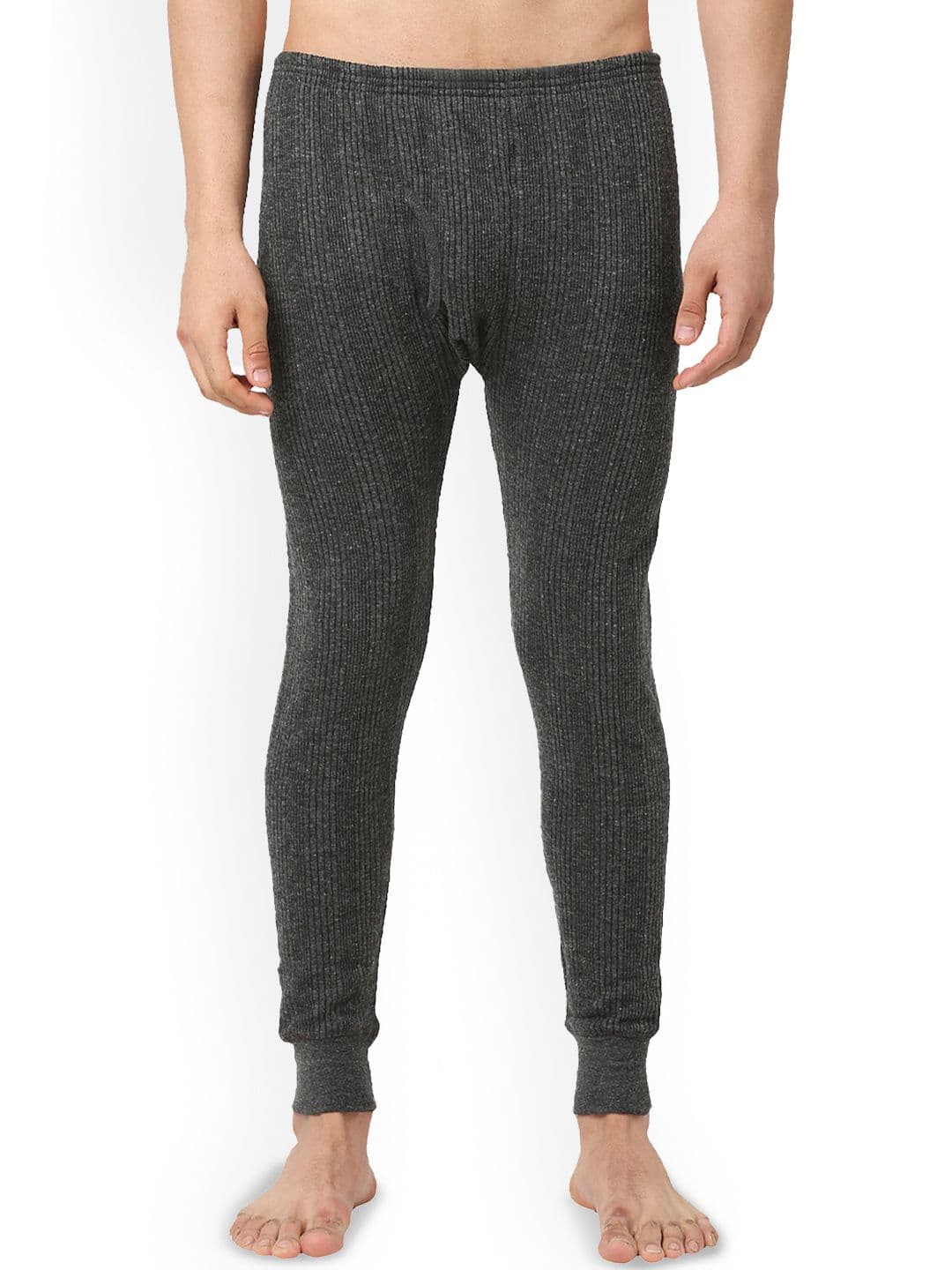 VIP Men Striped Woolen Thermal Bottoms - view 1