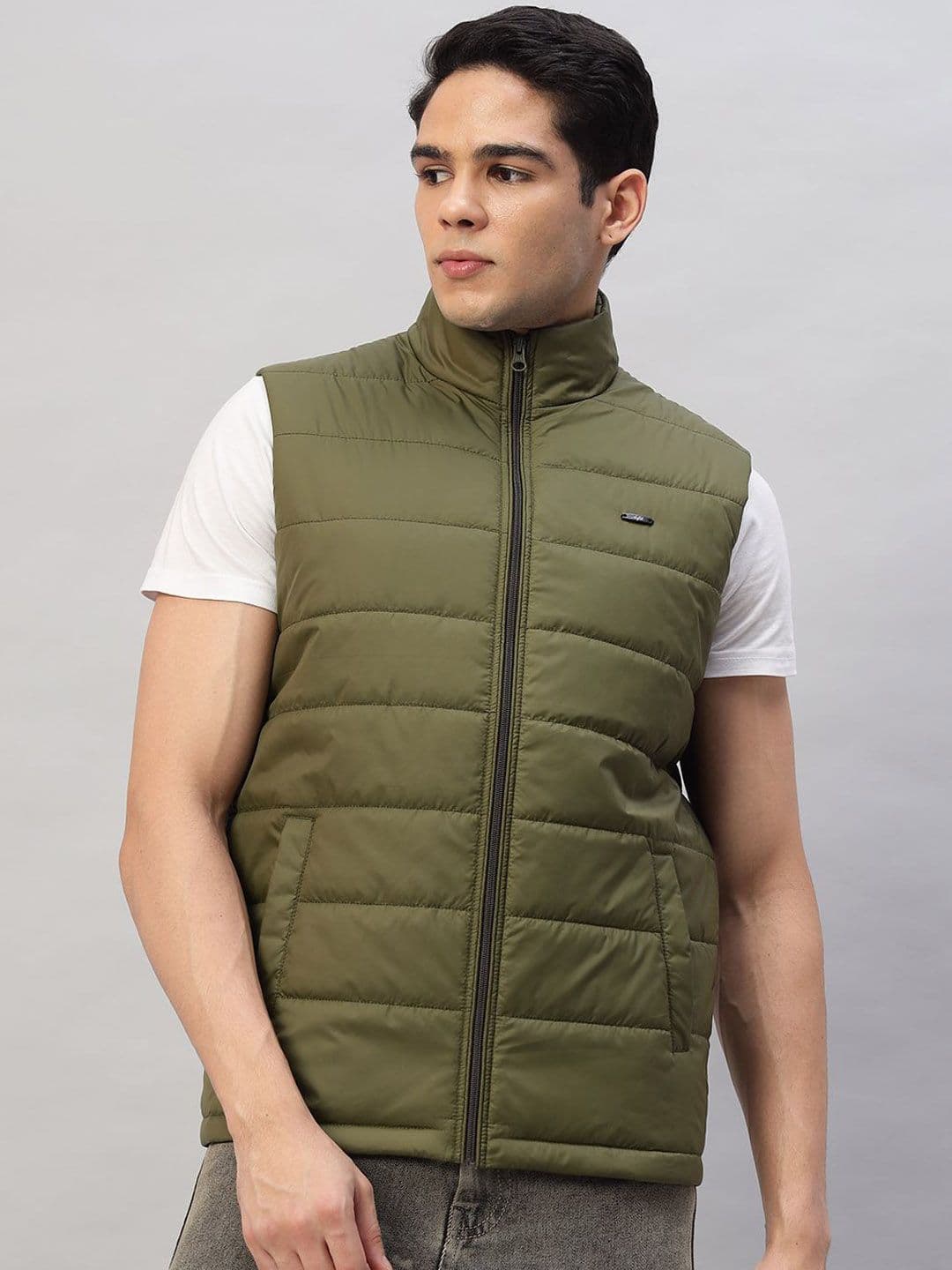 AR-FIT Men Polyester Lightweight Crop Puffer Jacket - view 1