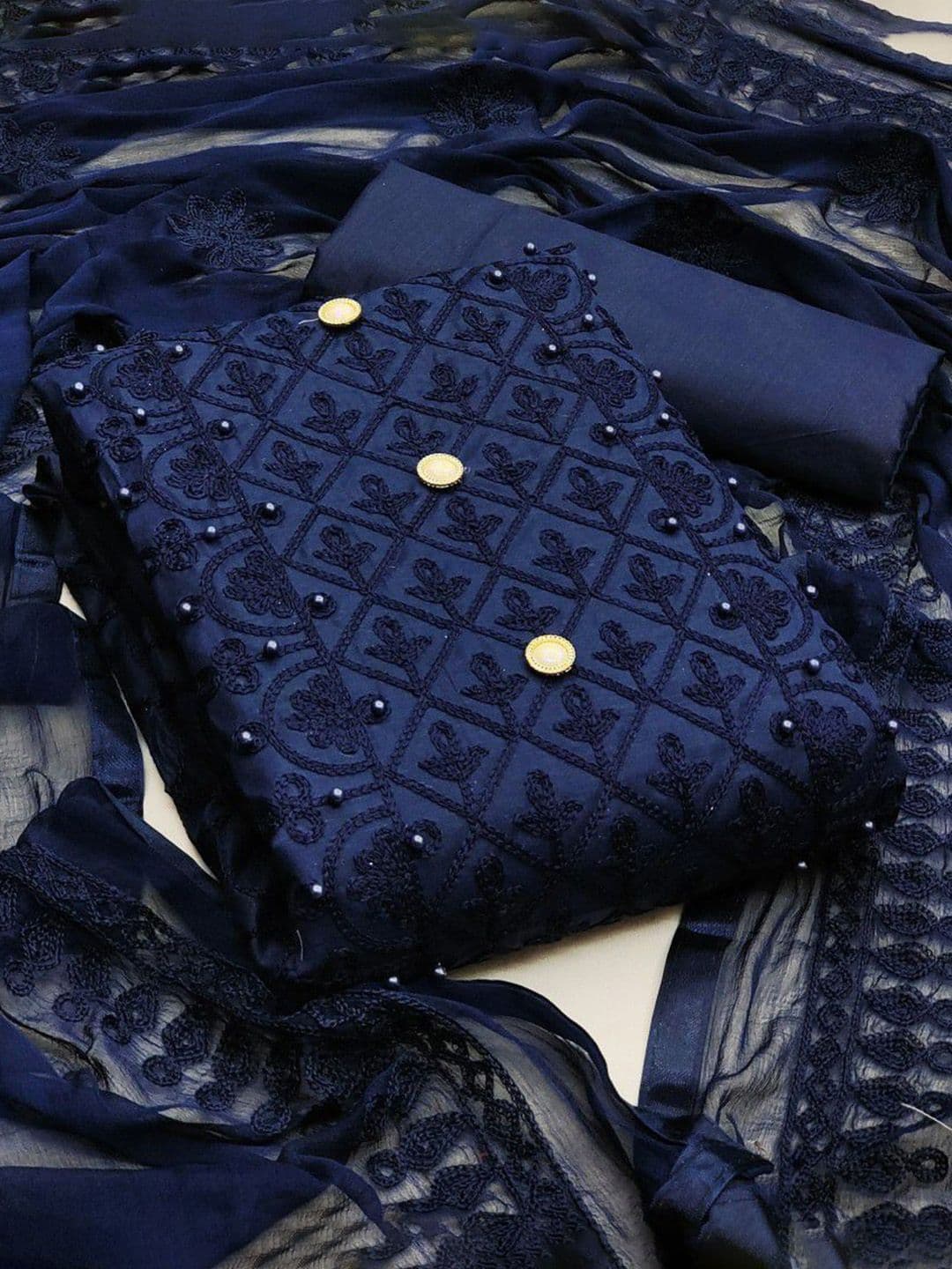 Suha Unstitched Dress Material - view 1
