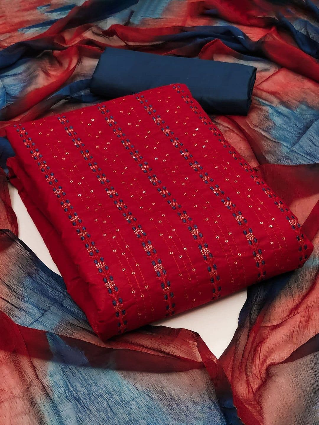 Suha Unstitched Dress Material - view 1