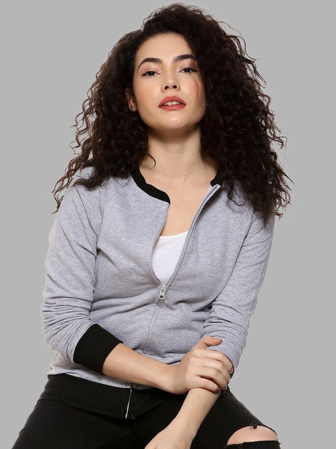 PINACOLADA Women Cotton Front-Open Sweatshirt - view 1