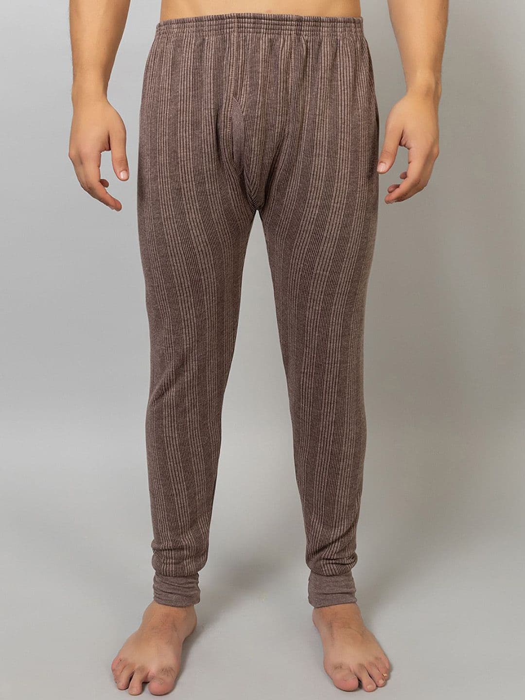 ZEFFIT Men Ribbed Mid-Rise Thermal Bottoms - view 1
