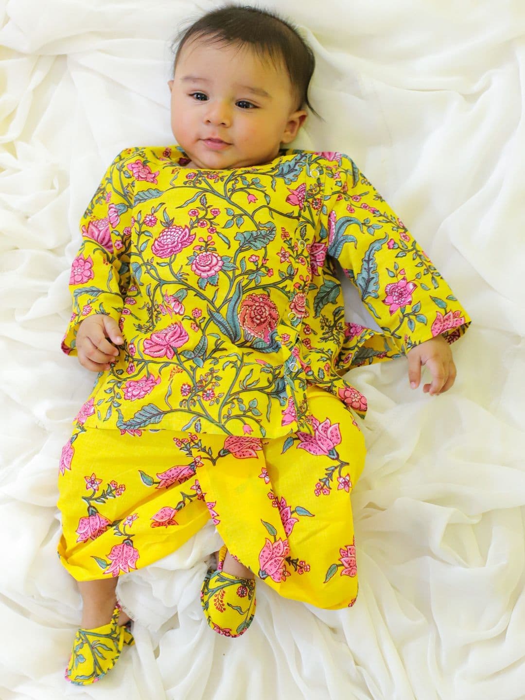 BownBee Boys Printed Top with Dhoti Pants - view 1