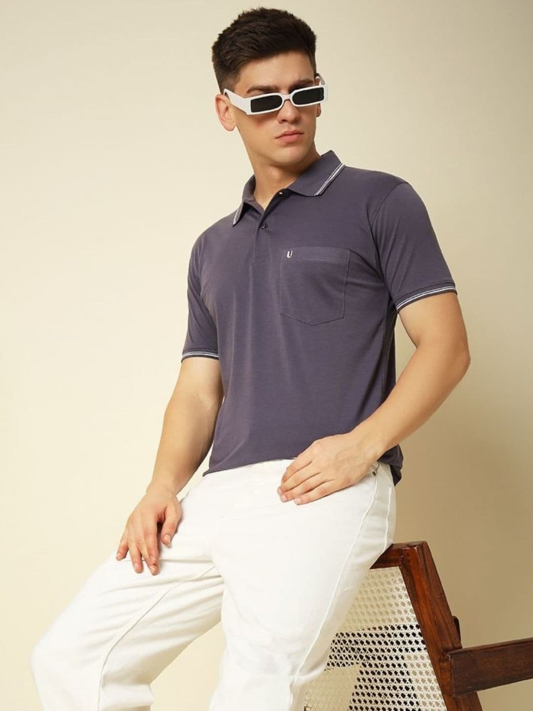 UNIBERRY Men Polo Collar T-shirt - view 1