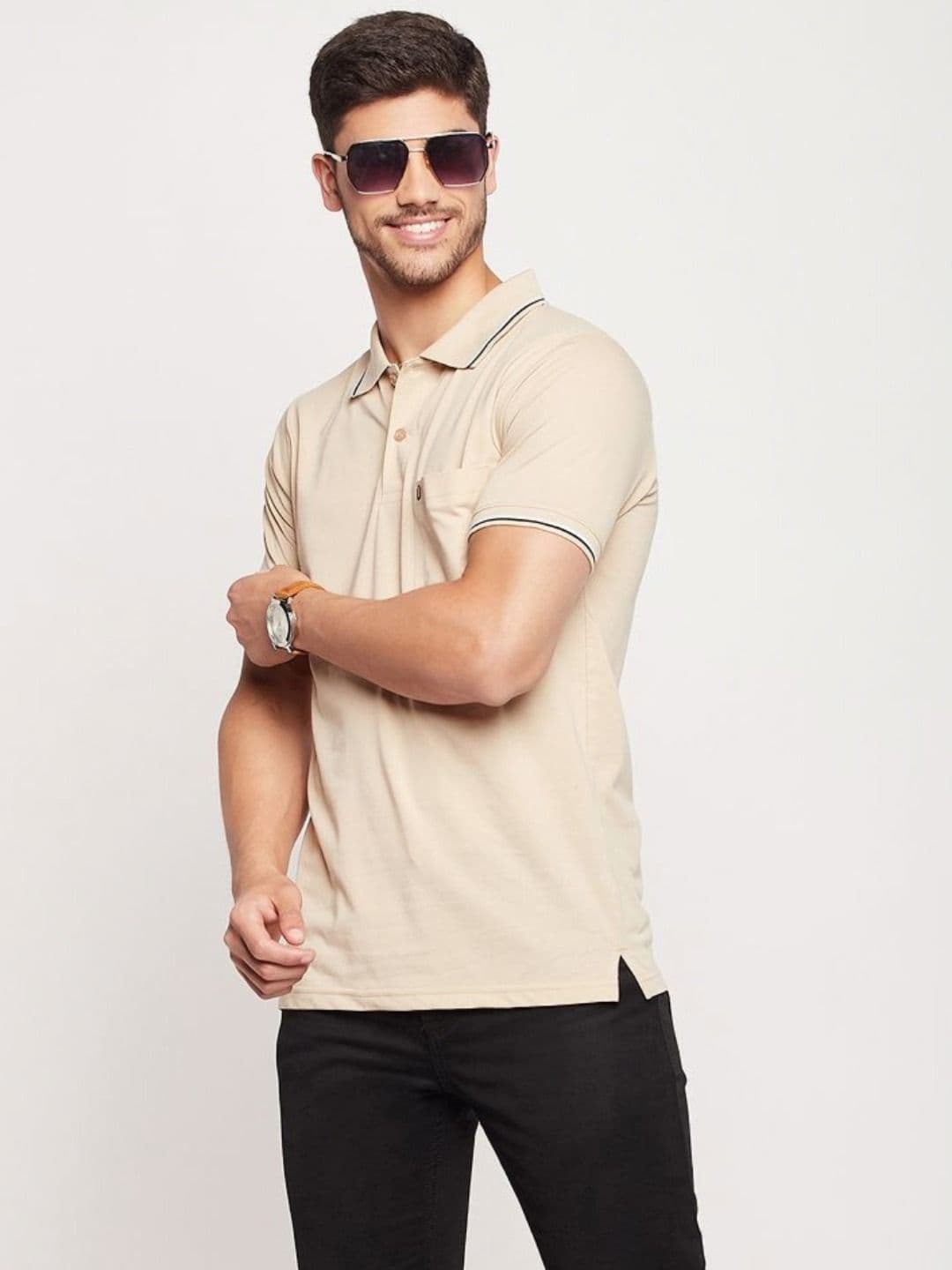 UNIBERRY Men Polo Collar T-shirt - view 1