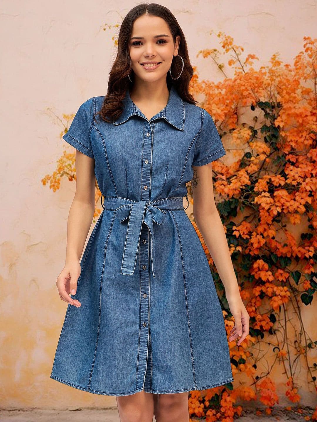 DressBerry Women Denim Short Dress - view 1