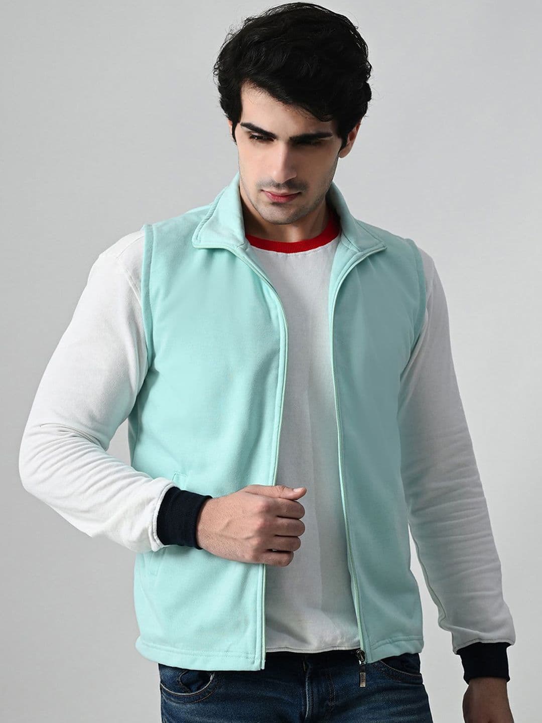 BAESD Men Fleece Lightweight Open Front Jacket - view 1