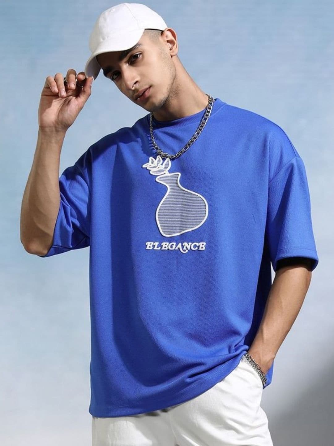 HIGHLANDER Men Drop-Shoulder Sleeves Oversized T-shirt - view 1