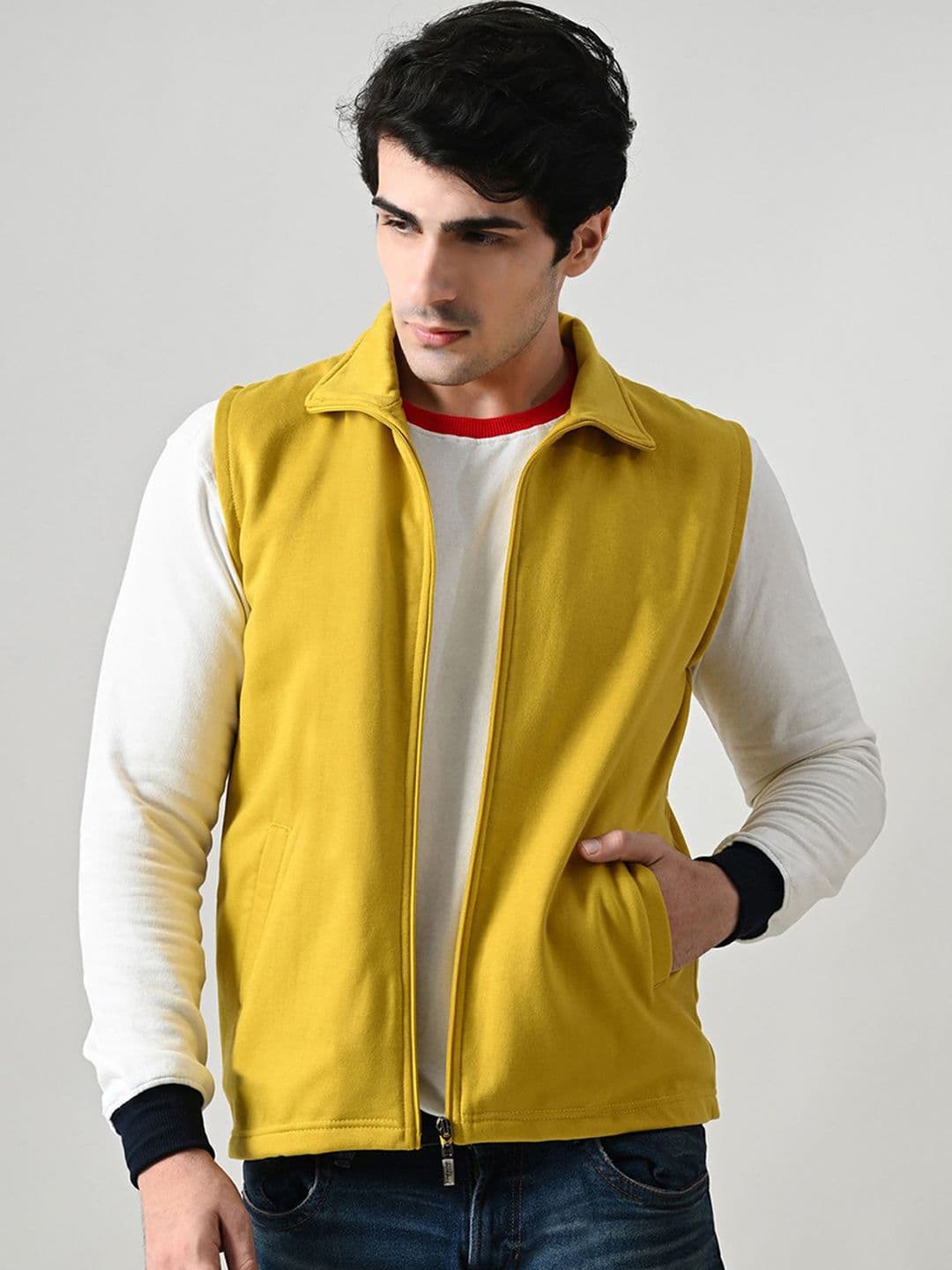 BAESD Men Fleece Lightweight Open Front Jacket - view 1