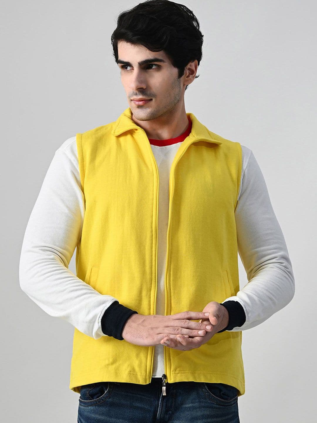 BAESD Men Fleece Lightweight Open Front Jacket - view 1