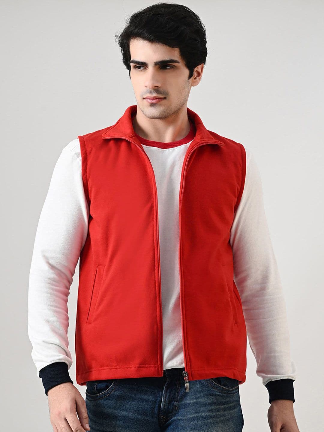 BAESD Men Fleece Lightweight Open Front Jacket - view 1