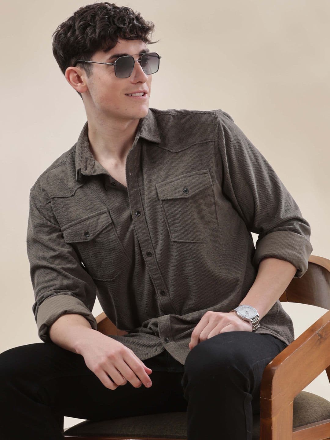 HERE&NOW Men Opaque Casual Shirt - view 1