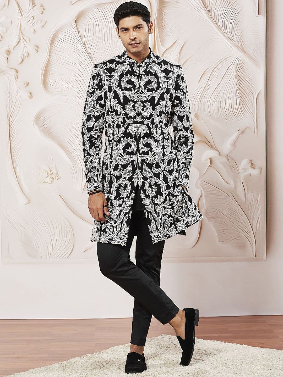 VASTRAMAY Embroidered Sherwani Set - view 1