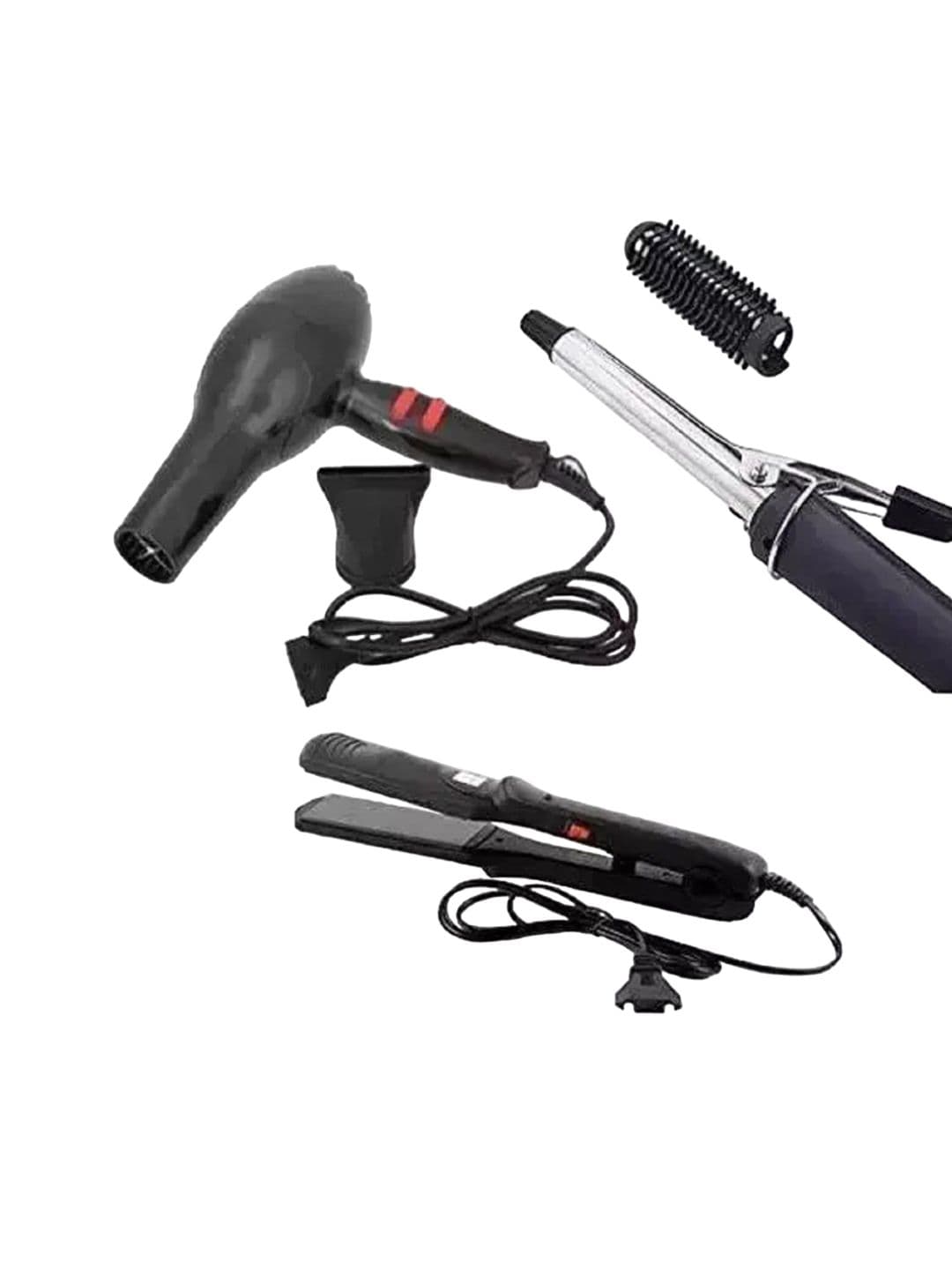 UKSTYLZ 1500 Watts Hair Dryer + Hair Straightener + Hair Curler Combo - view 1