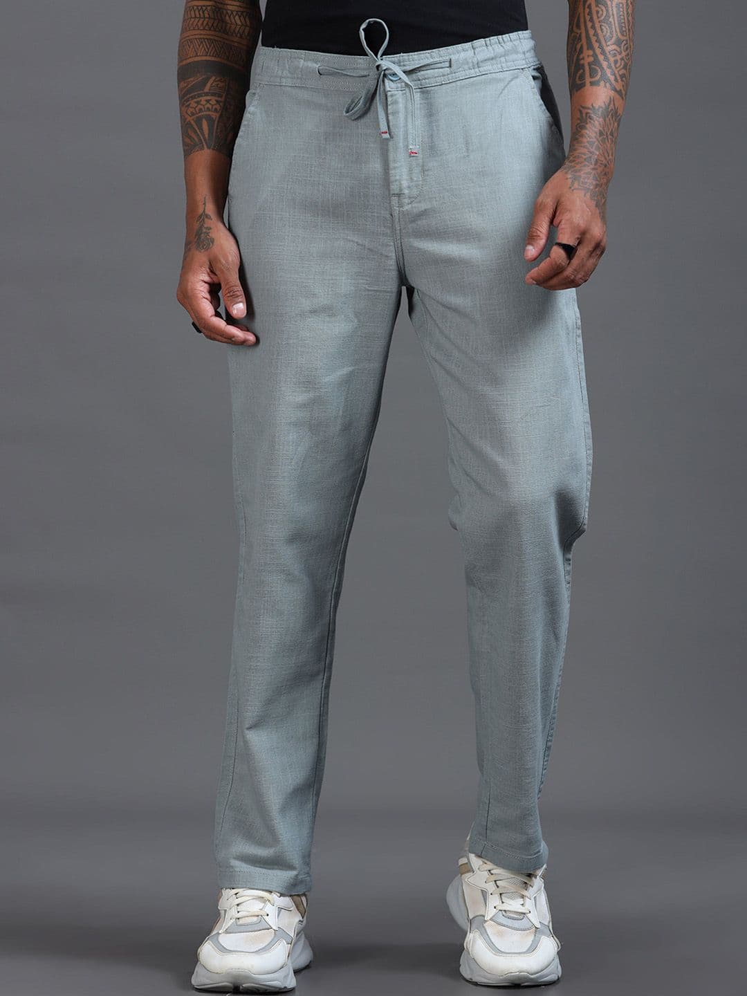 Roadster Men Linen Relaxed Fit Casual Trousers - view 1