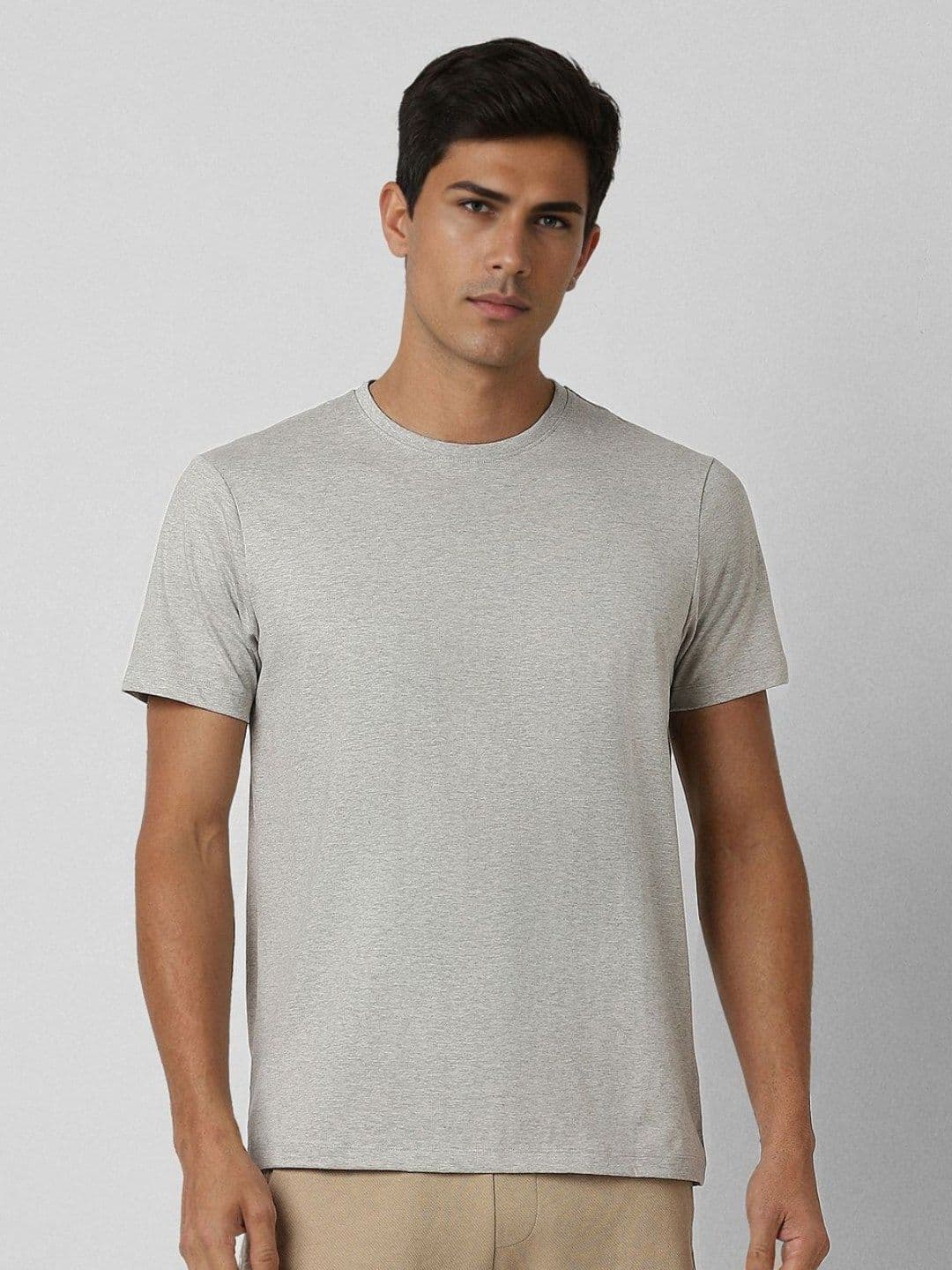 Van Heusen Flex Men Raw Edge Slim Fit T-shirt - view 1