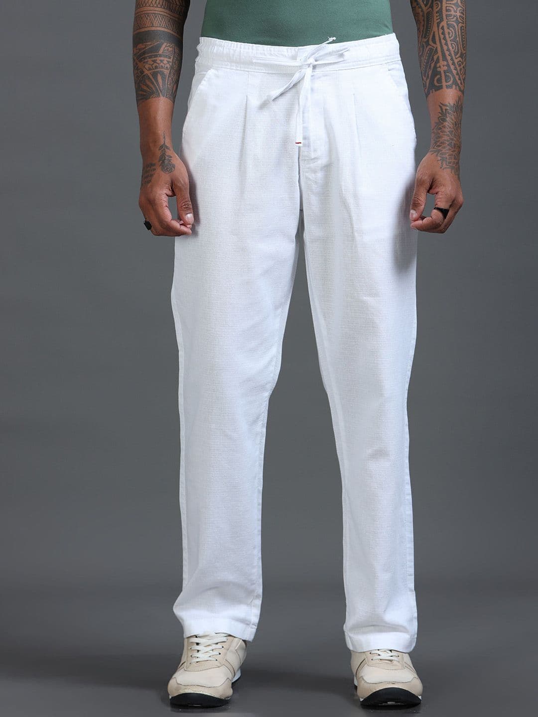 The Roadster Lifestyle Co Men Relaxed Fit Trousers - view 1