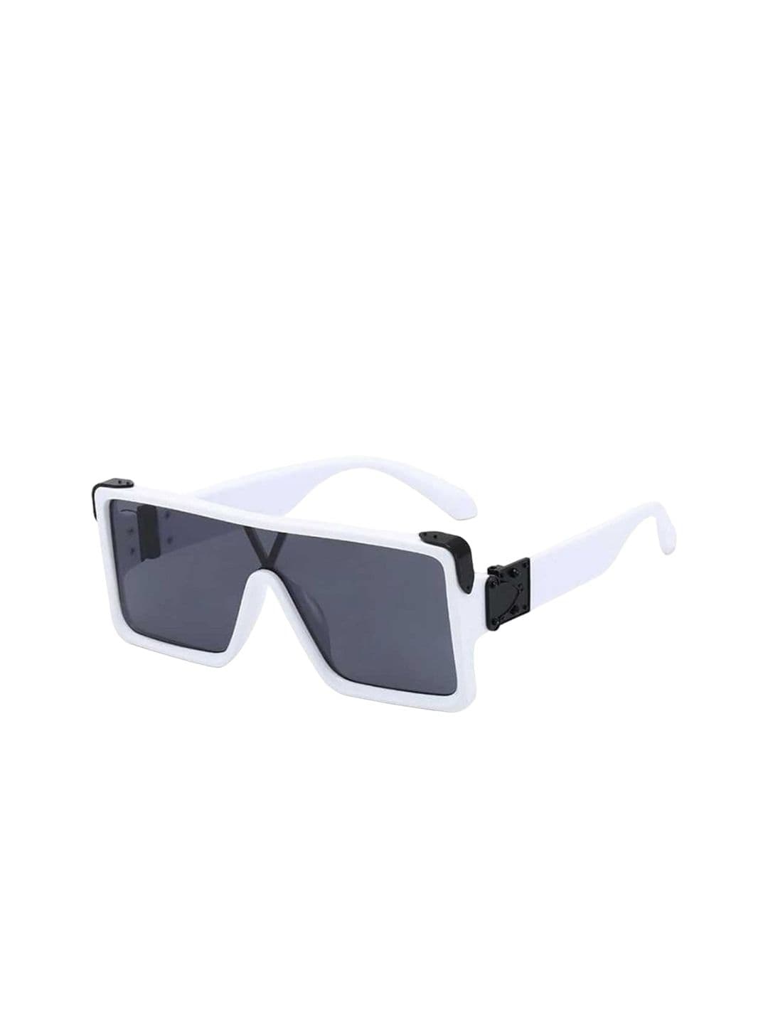 Mast & Harbour X fwd Unisex Polarised & UV Protected Oversized Sunglasses Dtion White Blk - view 1
