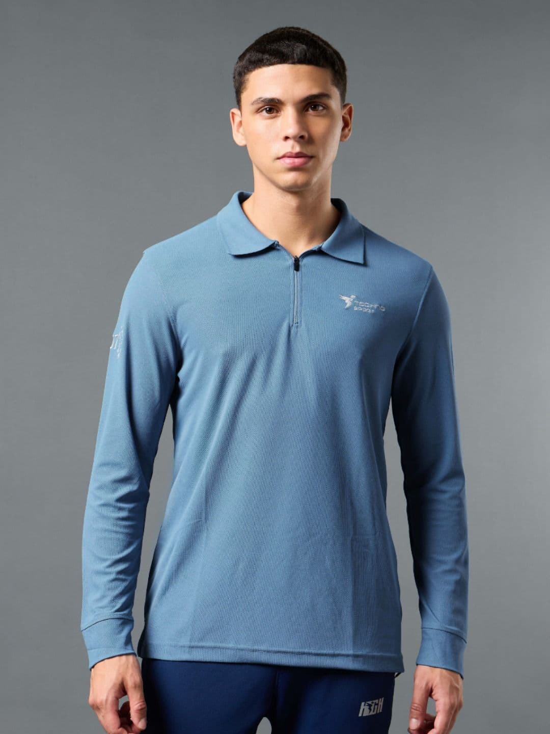Technosport Polo Collar Anti Static Slim Fit Sports T-shirt with MATPIQ - view 1