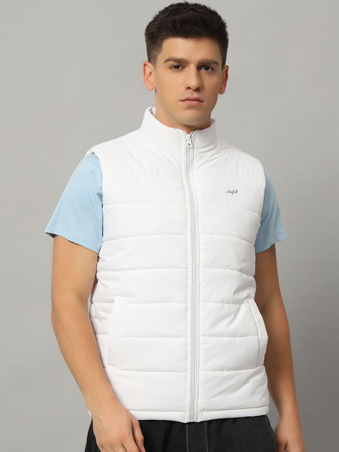 AR-FIT Men Polyester Lightweight Sleeveless Knitted Jacket - view 1