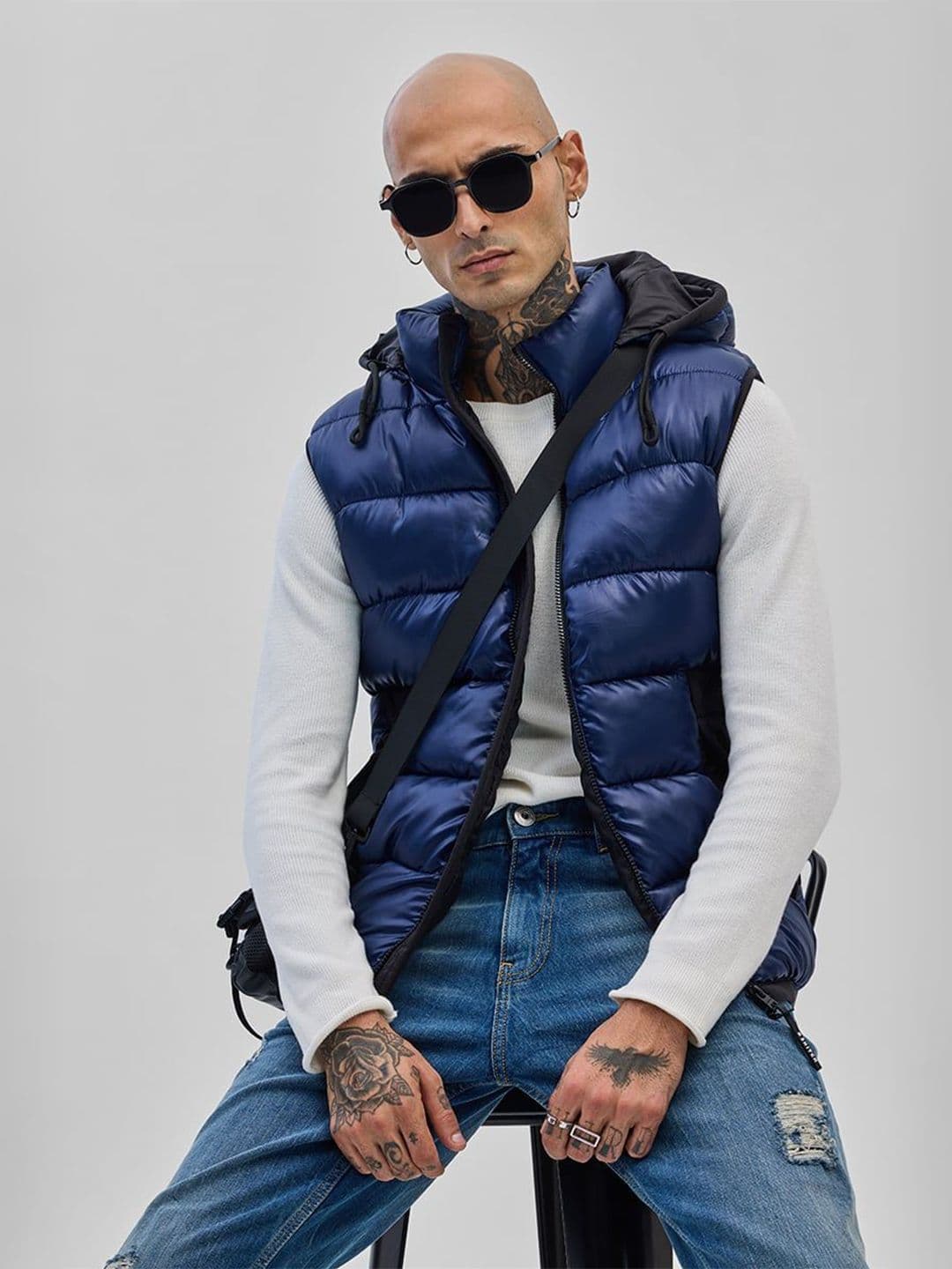 Snitch Hooded Lightweight Puffer Jacket - view 1
